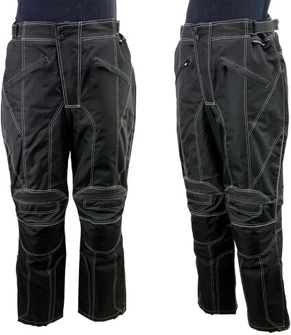 Milwaukee Leather MPM5729 Men's Black Tri-Tex Fabric Motorcycle Rider Pants w/CE Armor Protection - 48 in Saudi Arabia