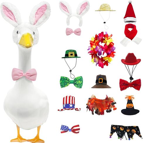 Poseable Goose Wings for Porch Lawn Goose Outfit Accessories Clothing Porch Clothes for Patio Yard Lawn Decor in Saudi Arabia