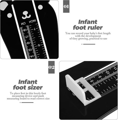 NOLITOY Foot Measuring Device Accurate Shoe for Years Easy to Use Foot Gauge Tool for Home Smooth Touching Safe Measurement for Boys in Saudi Arabia