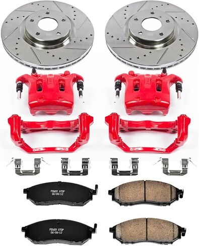 Power Stop KC112B Z23 Sport Brake Kit with Calipers For EX35, E, G25, G35, G37, M35, M35h, M37, M45, M56, INFINITI, Q70, Q70L, QX50, QX70, 370Z [Model Specific] in Saudi Arabia