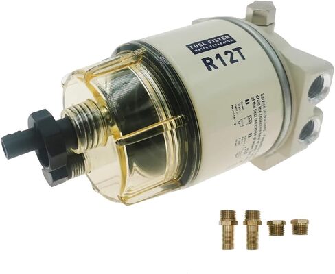 1Pcs R12T Fuel/Water Separator Complete Assembly Filter Diesel Engine For 140R 120AT Automotive Parts Filter(R12T filter) in Saudi Arabia