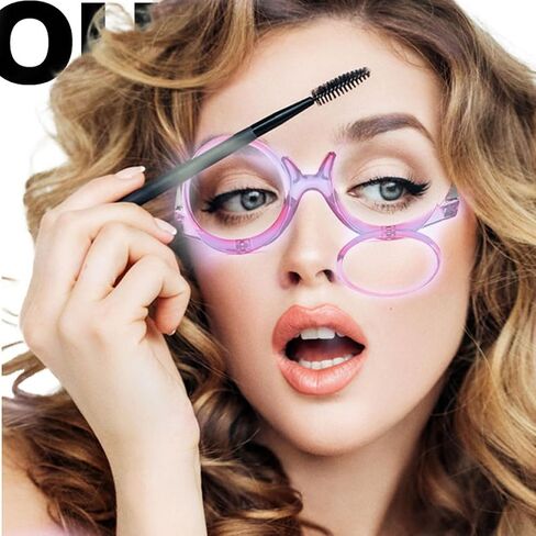 OREUDO Magnifying Makeup Glasses for Women & Men HD Flip Down Lenses for Eyeliner, Mascara, Reading in Saudi Arabia