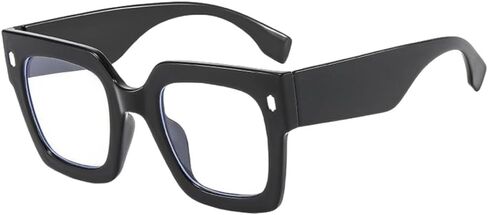 LVTFCO Oversized Big Glasses Frame Women Men Transparent Eyeglasses Male Vintage Glasses in Saudi Arabia