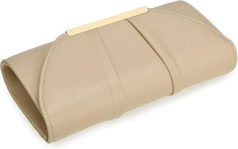 Women Evening Bag Dressy Formal Handbag Pleated PU Clutch Purse for Wedding/Prom/Party/Black-tie Events in Kuwait
