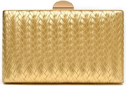 Woven Clutch Purse for Women PU Leather Evening Bag with Detachable Chain for Wedding Party Prom in Saudi Arabia