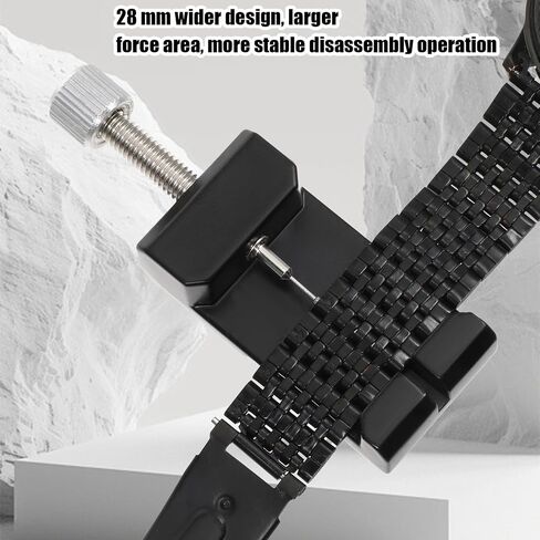 Watch Link Removal Tool 1.1Inch Width Watch Band Remover Tool with 3 Spare Thimbles Chain Link Pin Remover for Adjust Wristwatch Bracelet Wristwatch Repair in Saudi Arabia