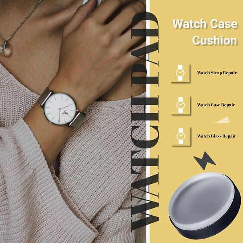 75mm Watch Case Casing Cushion Tool, Transparent Soft Rubber Non Slip Watch Movement Cushion Pad Holder, Watch Repair Tool for Repair Watches in Saudi Arabia