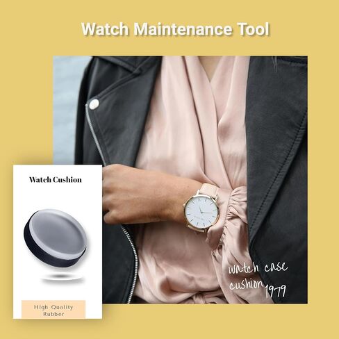 75mm Watch Case Casing Cushion Tool, Transparent Soft Rubber Non Slip Watch Movement Cushion Pad Holder, Watch Repair Tool for Repair Watches in Saudi Arabia