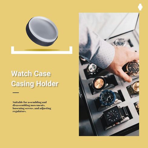 75mm Watch Case Casing Cushion Tool, Transparent Soft Rubber Non Slip Watch Movement Cushion Pad Holder, Watch Repair Tool for Repair Watches in Saudi Arabia