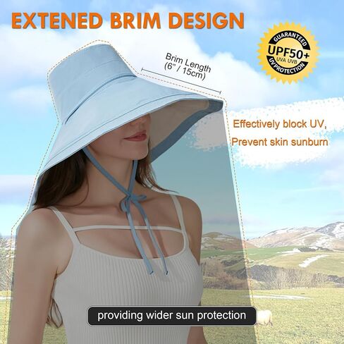 Women Bohemian Reversible Sun Hat Wide Brim Fishing Hats in Saudi Arabia