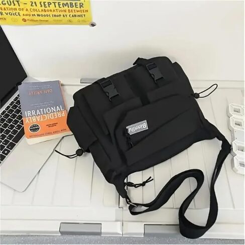 Casual Nylon Crossbody Bag Large Capacity Messenger Bag Shoulder Bag Aesthetic Tote Bag in Saudi Arabia