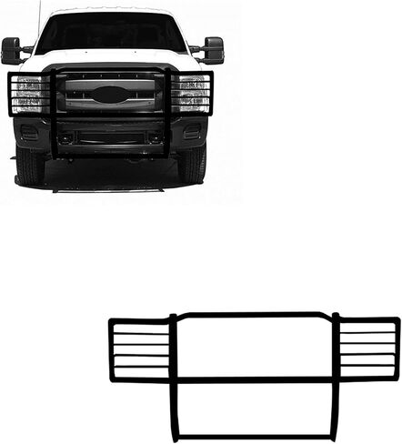 وحدة حماية من الصدمات لفرشاة شبكة الحصان الأسود باللون الأسود متوافقة مع 2011-2016 Ford F-250/F-350/F-450/F-550 Super Duty-17FB26MA in Saudi Arabia