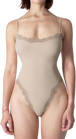 Sexy Square Neck Corset Floral Lace Bodysuit Sleeveless Tank Top One Piece in Saudi Arabia