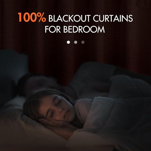MIULEE 100% Blackout Curtains 90 inches Long Linen Curtains & Drapes for Bedroom Back Tab Living Room Darkening Full Black Out Window Curtain Panels Rod Pocket, Beige, 2 Panels Set in Saudi Arabia