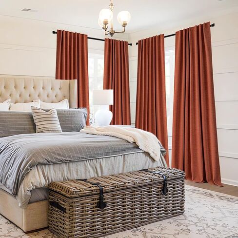 MIULEE 100% Blackout Curtains 90 inches Long Linen Curtains & Drapes for Bedroom Back Tab Living Room Darkening Full Black Out Window Curtain Panels Rod Pocket, Beige, 2 Panels Set in Saudi Arabia