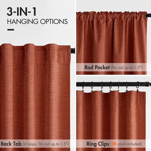 MIULEE 100% Blackout Curtains 90 inches Long Linen Curtains & Drapes for Bedroom Back Tab Living Room Darkening Full Black Out Window Curtain Panels Rod Pocket, Beige, 2 Panels Set in Saudi Arabia