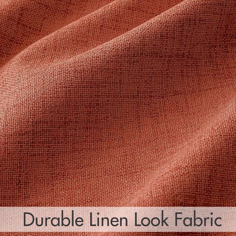 MIULEE 100% Blackout Curtains 90 inches Long Linen Curtains & Drapes for Bedroom Back Tab Living Room Darkening Full Black Out Window Curtain Panels Rod Pocket, Beige, 2 Panels Set in Saudi Arabia