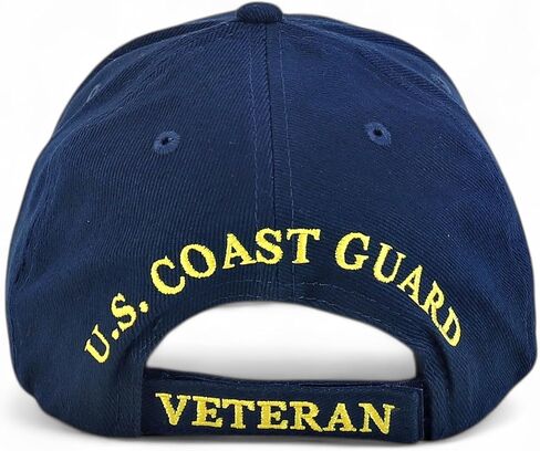 US Coast Guard Veteran Embroidered Structured Cotton Twill Baseball Cap in Saudi Arabia
