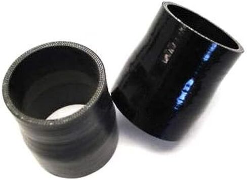 2 قطعة خرطوم سيليكون مخفض 2.5 "-2.25" مستقيم 2 1/2 إلى 2 1/4 مقرنة سوداء in Kuwait