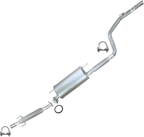 Northeastern Exhaust | Direct-Fit Resonator Pipe and Muffler Exhaust Kit Compatible for 2004-2006 Toyota Sienna 3.3L | Free Gasket and Clamps Included | Automotive Replacement Part in Saudi Arabia