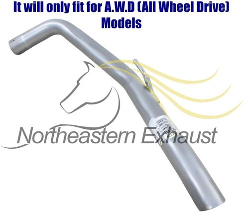 Northeastern Exhaust | Direct-Fit Resonator Pipe and Muffler Exhaust Kit Compatible for 2004-2006 Toyota Sienna 3.3L | Free Gasket and Clamps Included | Automotive Replacement Part in Saudi Arabia