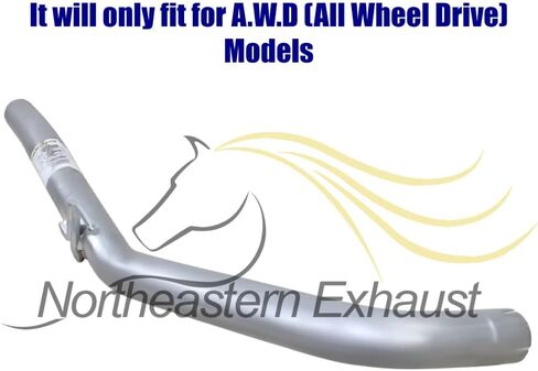 Northeastern Exhaust | Direct-Fit Resonator Pipe and Muffler Exhaust Kit Compatible for 2004-2006 Toyota Sienna 3.3L | Free Gasket and Clamps Included | Automotive Replacement Part in Saudi Arabia
