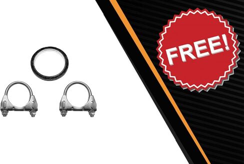 Northeastern Exhaust | Direct-Fit Resonator Pipe and Muffler Exhaust Kit Compatible for 2004-2006 Toyota Sienna 3.3L | Free Gasket and Clamps Included | Automotive Replacement Part in Saudi Arabia