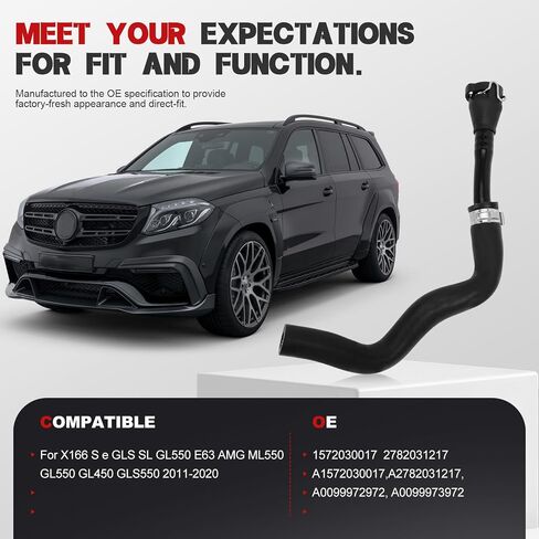 Oil Crankcase Breather Pipe Fit for GLS550 GL550 GL450 ML550 2012-2017 Engine Crankcase Breather Tube Replace 1572030017 2782031217 in Saudi Arabia