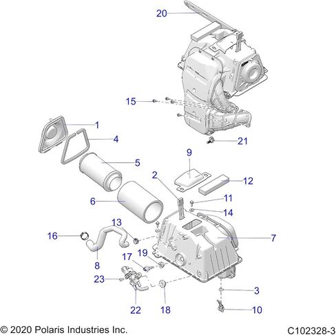 Polaris Airbox Cover Seal, for Specific Sportsman ATV Models, Genuine OEM - Part 5813359 in Saudi Arabia