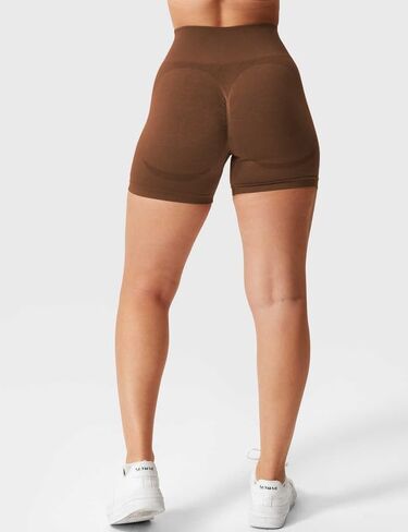 Workout Shorts Womens Gym Impact Shorts Hidden Scrunch Butt Lifting 3.6"/4.5"/6" Biker Shorts High Waist Seamless Shorts in Saudi Arabia