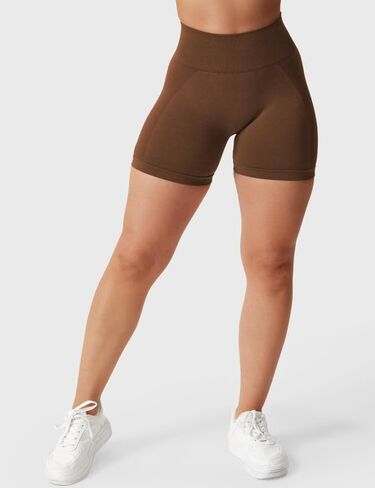 Workout Shorts Womens Gym Impact Shorts Hidden Scrunch Butt Lifting 3.6"/4.5"/6" Biker Shorts High Waist Seamless Shorts in Saudi Arabia