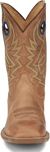 Justin Pickett 11" Western Men's Boots - Durable Leather Cowboy Footwear, Classic Style for Rodeo & Ranch, Comfortable Fit in Saudi Arabia
