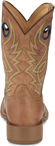 Justin Pickett 11" Western Men's Boots - Durable Leather Cowboy Footwear, Classic Style for Rodeo & Ranch, Comfortable Fit in Saudi Arabia