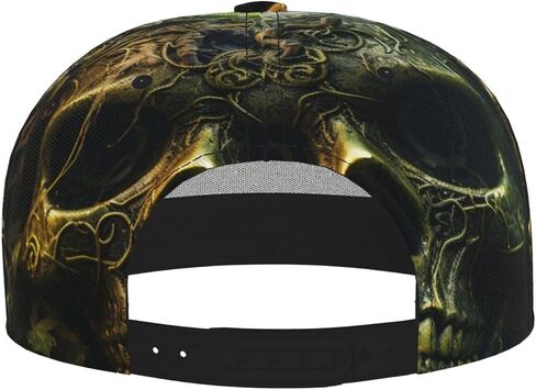 Baseball Cap Adjustable Snapback Fashion Dad Hats Trucker Hat, Green Cool Skull in Saudi Arabia