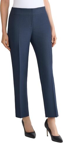 Kasper Women's Mini Check Slim Leg Pant in Saudi Arabia