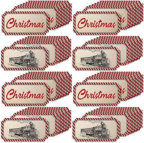 Christmas Believe Ticket Train Ticket for Kids Believe Ticket Paperboard Tickets Sign Decor Funny Christmas Believe Ticket for Kid Carnival Christmas Party (48 Pcs) in Saudi Arabia