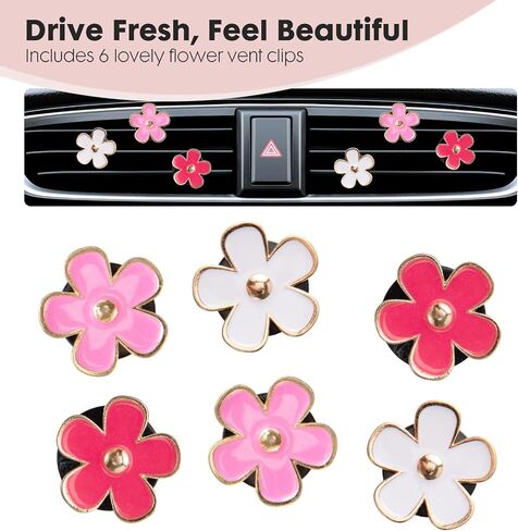 2-Pack Pink Car Trash Can for Cup Holder with Lid -60 Trash Bags - Mini Trash Can for Car Door or Console – Leakproof & Odor-Sealing - Cute Accessory -Trash Bin for Garbage + Bonus Clip Air Fresheners in Saudi Arabia