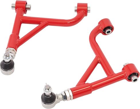 Adjustable Rear Upper Camber Arm Compatible with 1998-2005 Lexus GS300 GS400 GS430 (RWD) Control Arms Kit Steel Powder Coated Red in Saudi Arabia