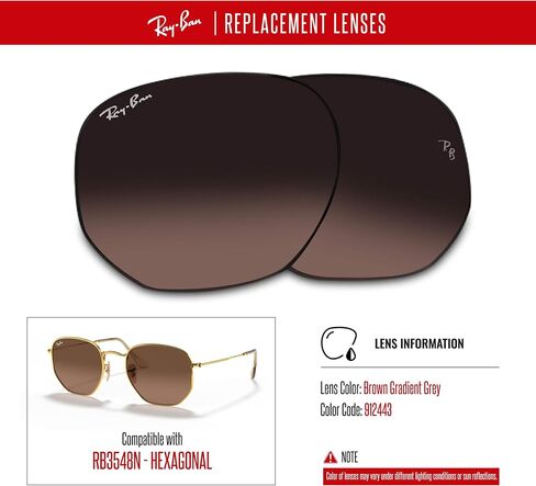 Ray-Ban Original HEXAGONAL RB3548N 51M Light Blue Flash Replacement Lenses For Men For Women + BUNDLE with Designer iWear Eyewear Kit in Saudi Arabia