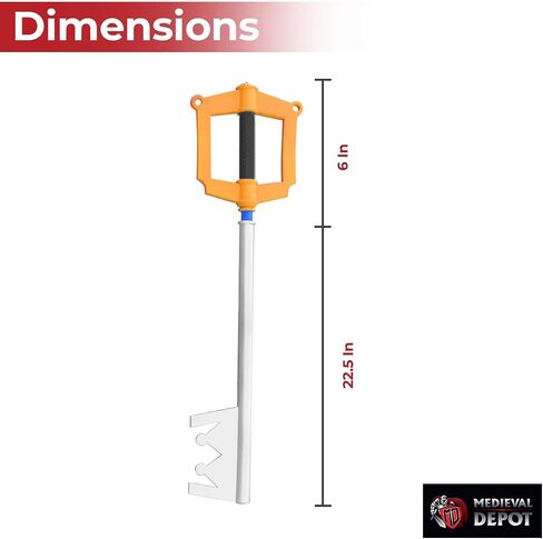 سيف إسفنجي من MedievalDepot Fantasy Key to The City Gaming Cosplay - شفرة إجمالية 22 بوصة in Kuwait