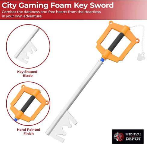 سيف إسفنجي من MedievalDepot Fantasy Key to The City Gaming Cosplay - شفرة إجمالية 22 بوصة in Kuwait