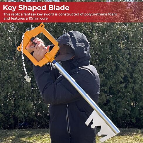 سيف إسفنجي من MedievalDepot Fantasy Key to The City Gaming Cosplay - شفرة إجمالية 22 بوصة in Kuwait