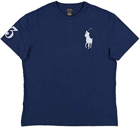 Polo Ralph Lauren Mens Big & Tall Crew Neck T-Shirt (XLT, LifeBoatOrange) in Saudi Arabia