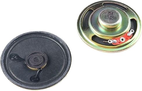 2pcs/lot Speaker 8 ohms 0.5 watt 0.5W 8R Speaker Diameter 40MM 4CM 50MM 5CM Thickness 5MM(0.5W 8R 4CM) in Saudi Arabia