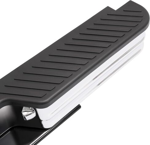 HECASA Universal Rear Step Bumper Compatible with 1967-1998 Chevy Chevrolet GMC C/K Fleetside Dodge Fleetside Ram charger Ford Bronco F250 F350HD SuperDuty F-Series Styleside with Lights Silvery+Black in Saudi Arabia