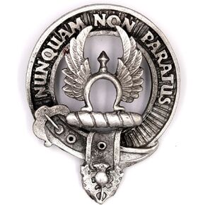 Johnstone Clan Crest Cap Badge made by Grandfather Scottish in Saudi Arabia