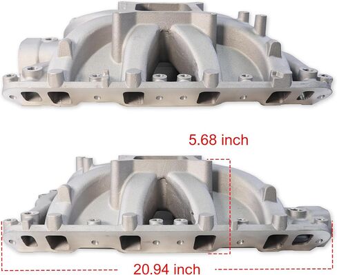 54033 Intake Manifold Aluminum Single Plane Compatible with Ford 351W SBF Small Block Windsor 5.8L V8 Engine PC4033 DM-3316 RPM 3,500-7,500 in Saudi Arabia