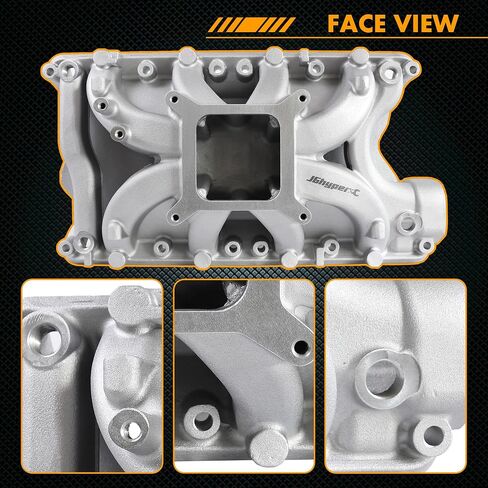 54033 Intake Manifold Aluminum Single Plane Compatible with Ford 351W SBF Small Block Windsor 5.8L V8 Engine PC4033 DM-3316 RPM 3,500-7,500 in Saudi Arabia
