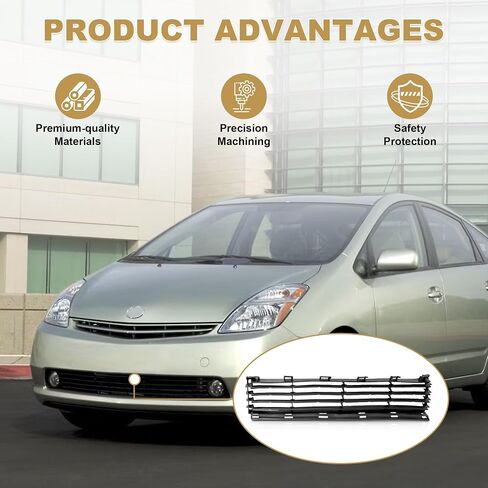 PartsFlow Front Lower Black Bumper Grille For 2004-2009 Toyota Prius TO1036112 in Saudi Arabia