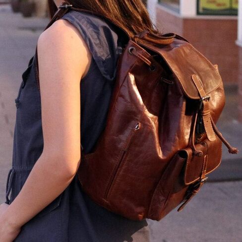 Jack Georges Voyager Drawstring Backpack #7517 (Brown) in Saudi Arabia